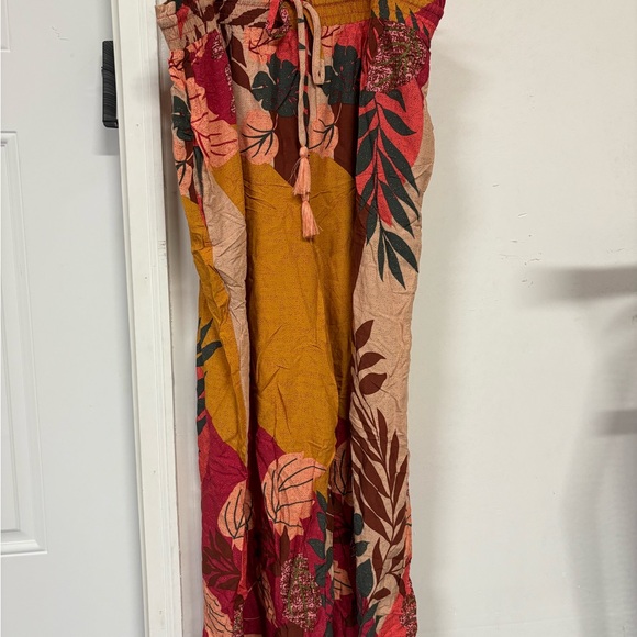 easel Pants - Easel Los Angeles Pink Floral Pants